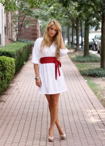 Красное Платье С Белой Рубашкой