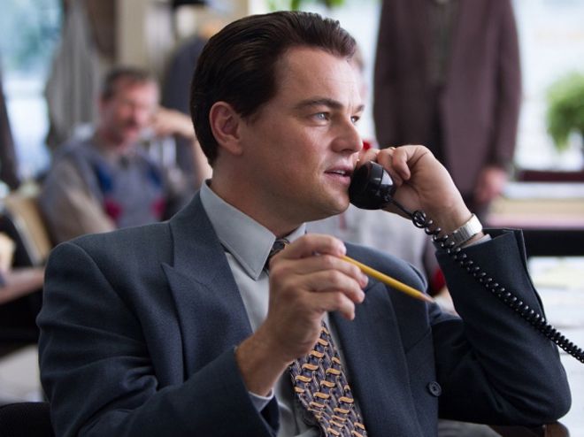 莱昂纳多迪卡普里奥在电影沃尔夫与华尔街