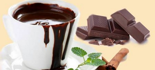 الشوكولاته الساخنة وصفات من الشوكولاته ومسحوق الكاكاو مع الخطمي