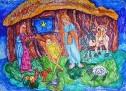 رسومات عيد الميلاد للأطفال